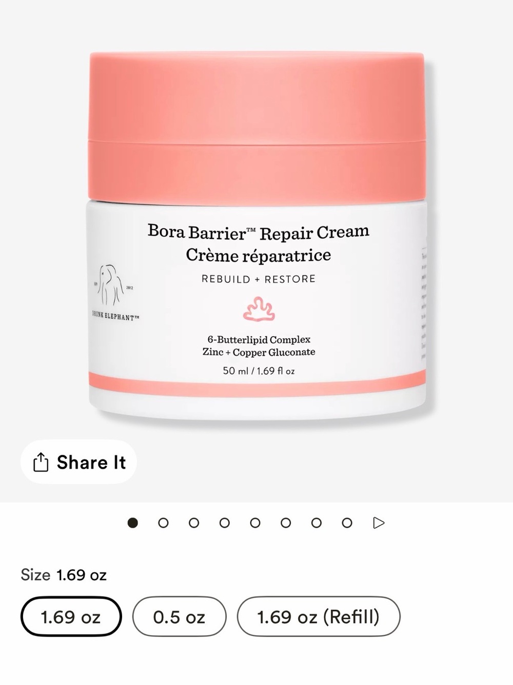 Drunk Elephant Bora Barrier Repair Cream